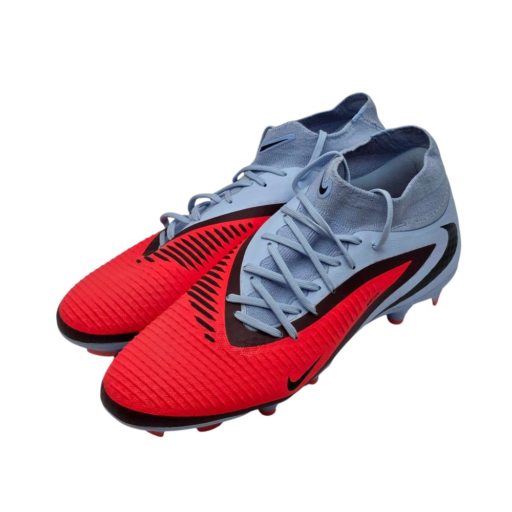 Nike Phantom 6 High Academy FG/MG Soccer Cleats Men's 9.5 Blue Red HQ2278-400